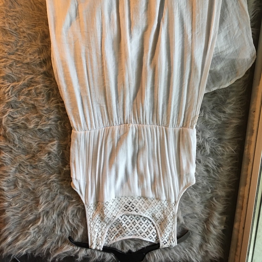 Beautiful all white long AB Studio dress